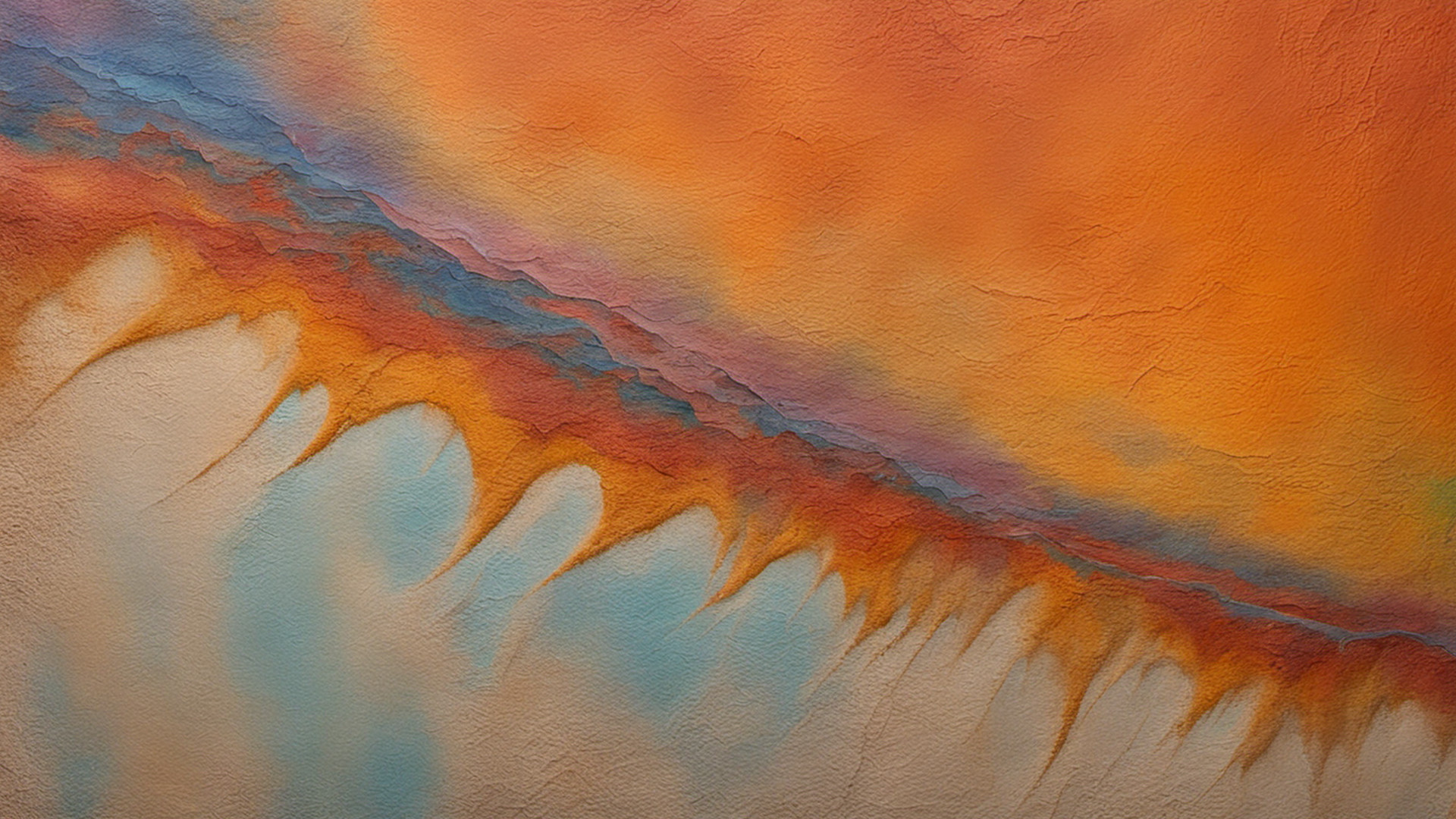 Generated colorful abstract mural painted on an adobe wall representing published Barrio Viejo architecture; not a real location photograph