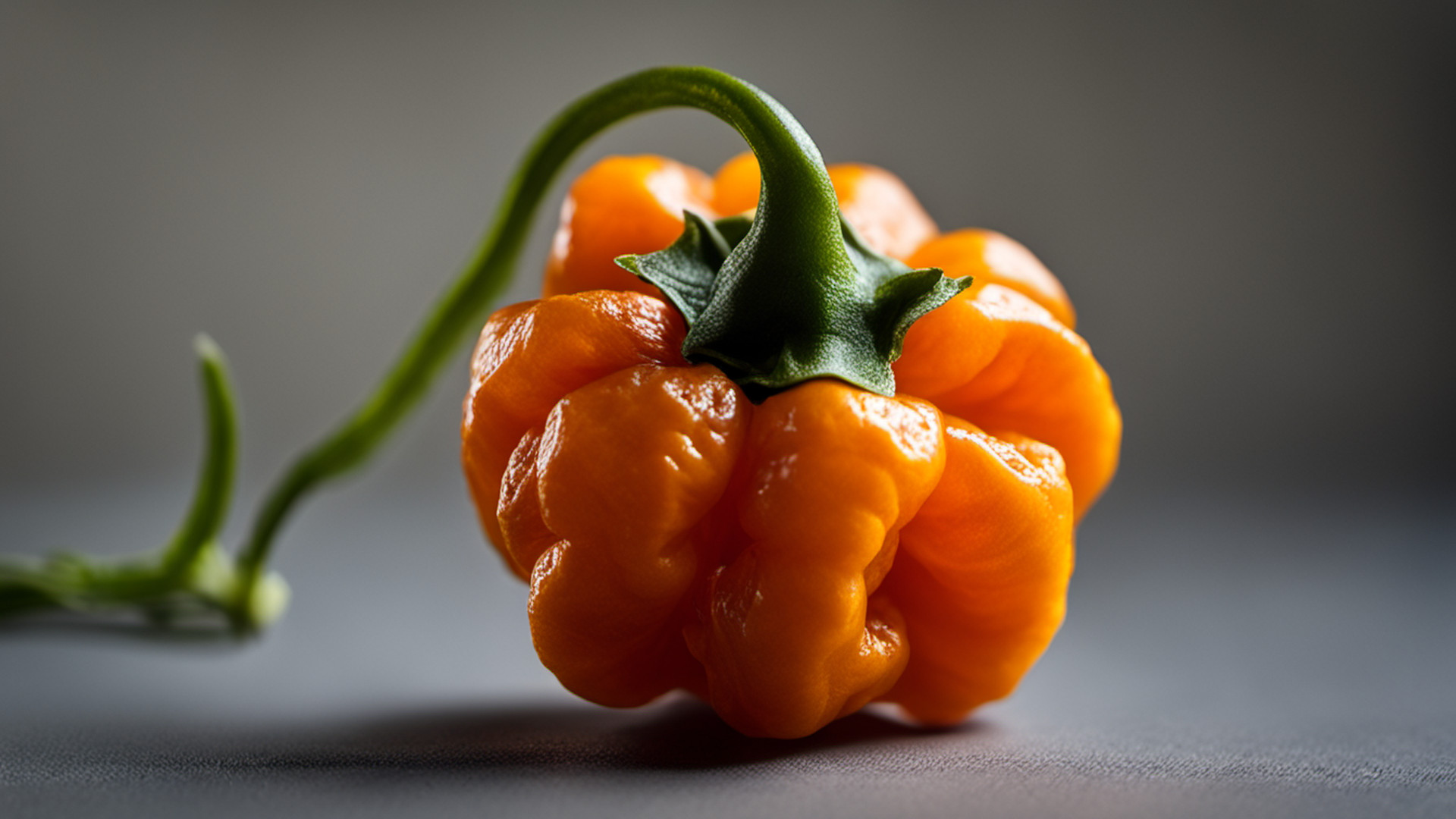 Generated whole ripe orange habanero