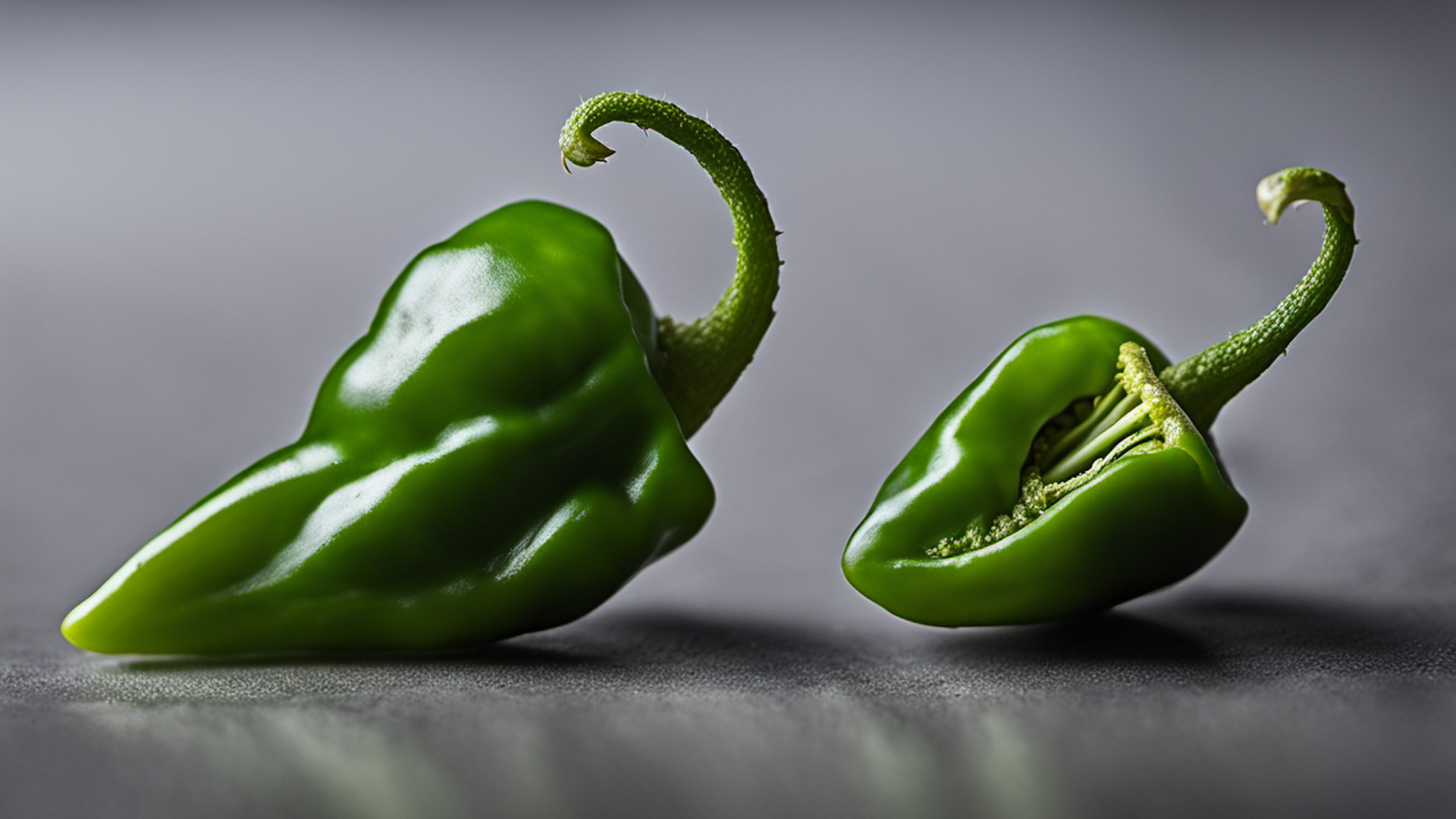 Generated whole green shishito pepper