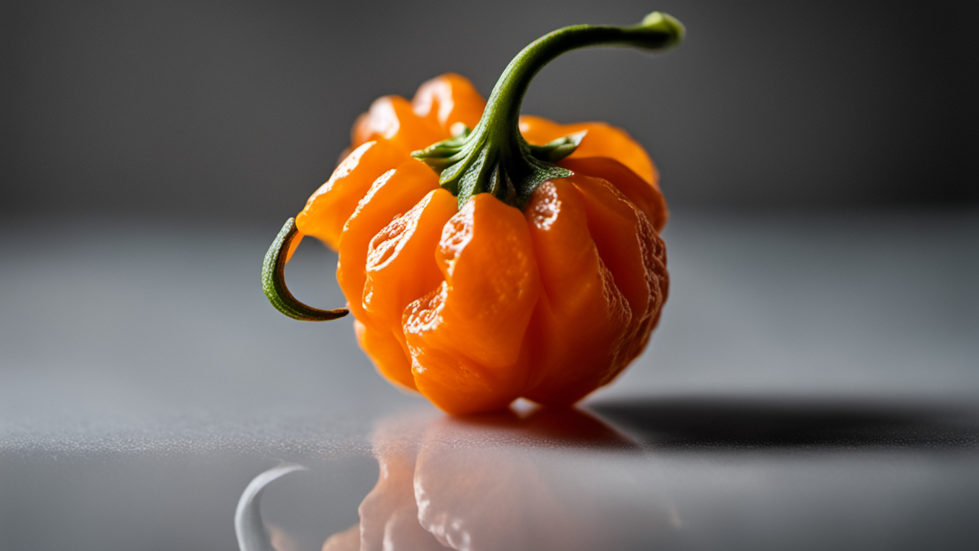 Generated whole ripe orange habanero