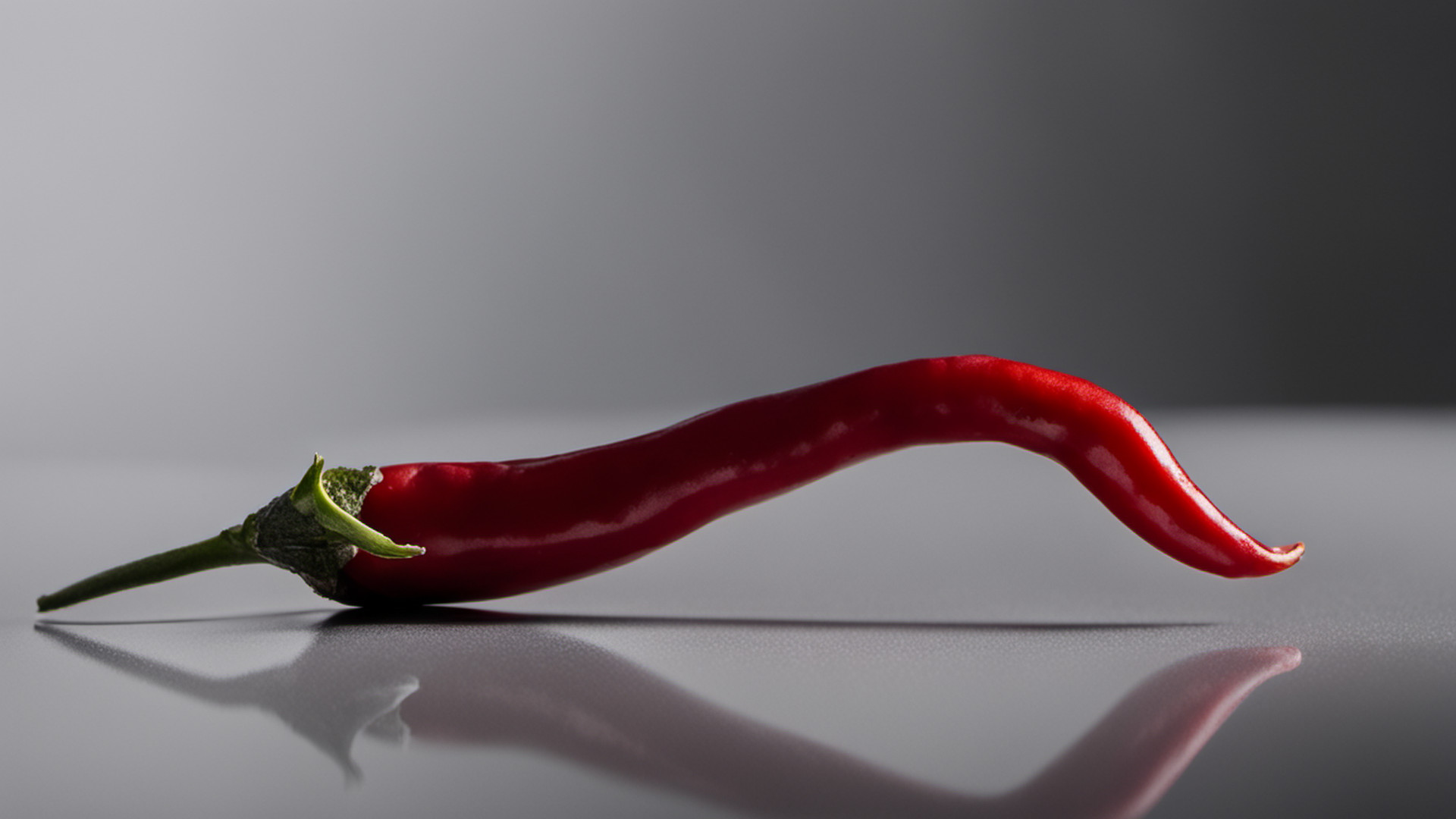 Generated single whole red serrano pepper