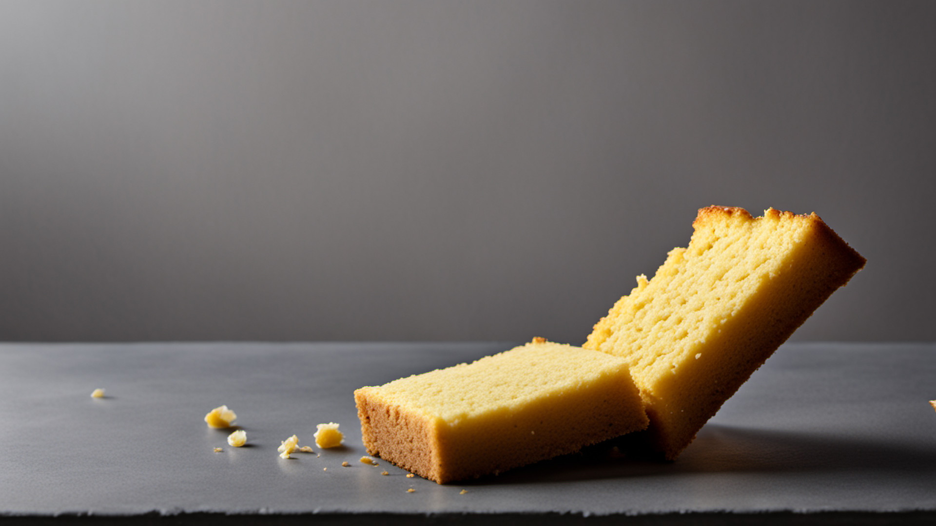 Generated one square of golden cornbread