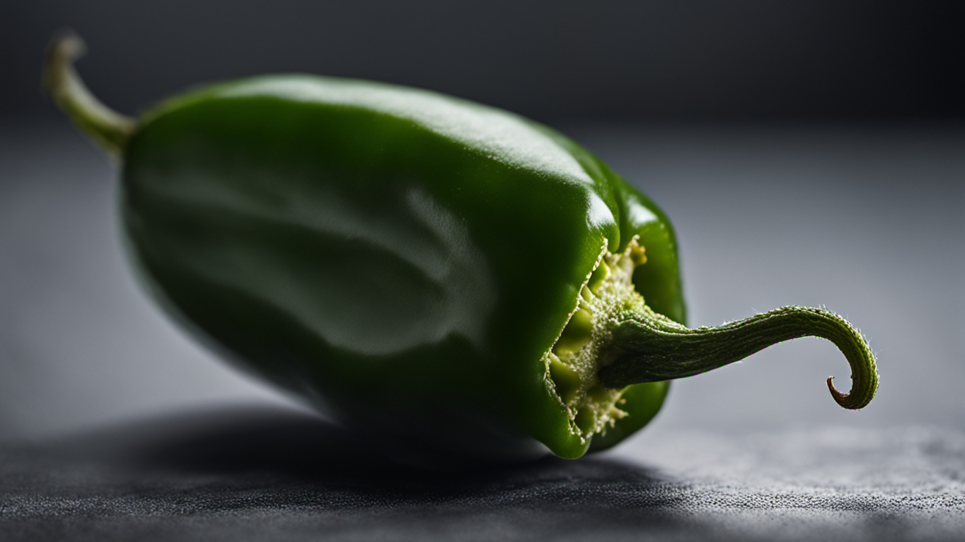 Generated whole ripe green jalapeño