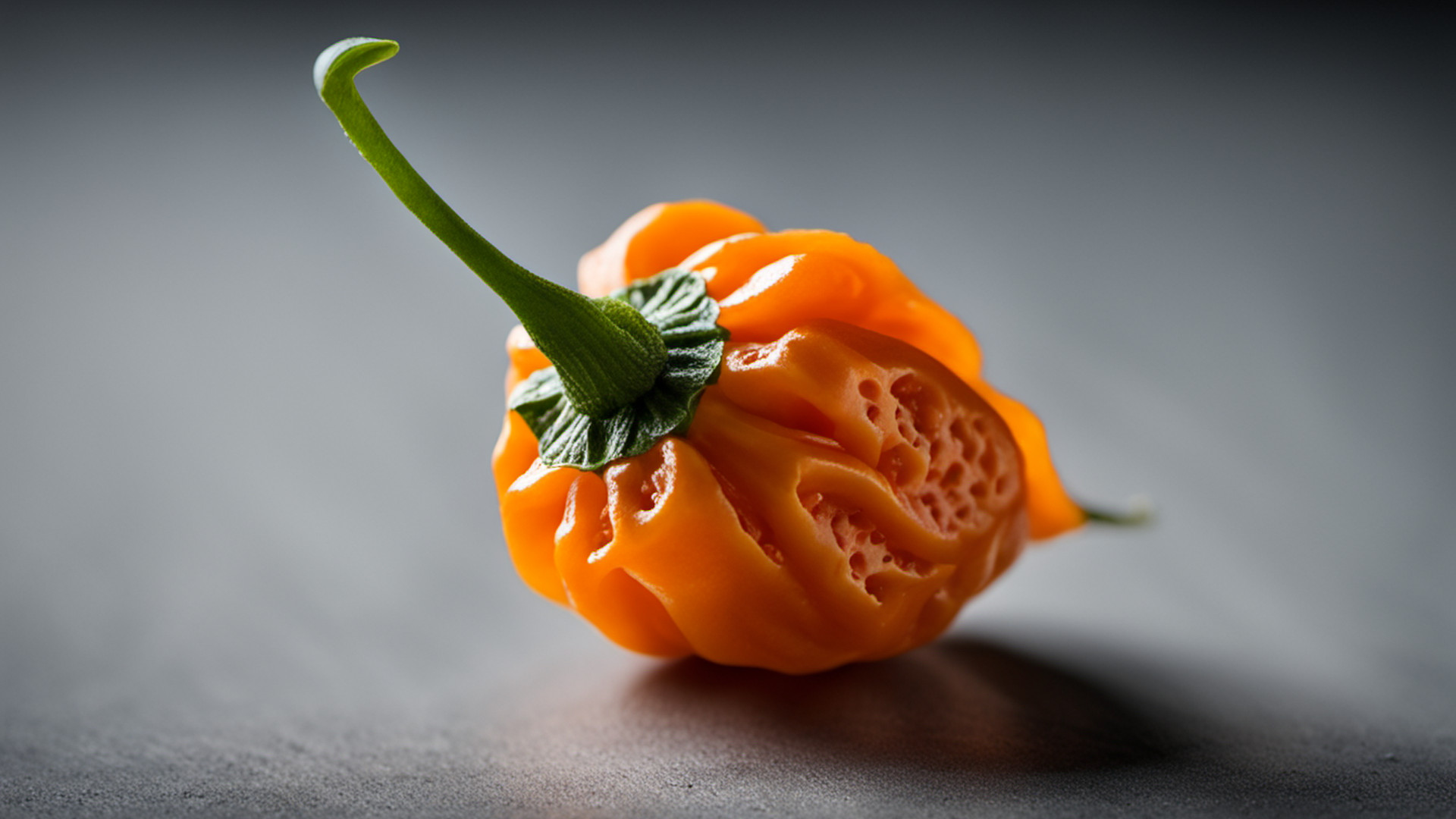 Generated whole ripe orange habanero