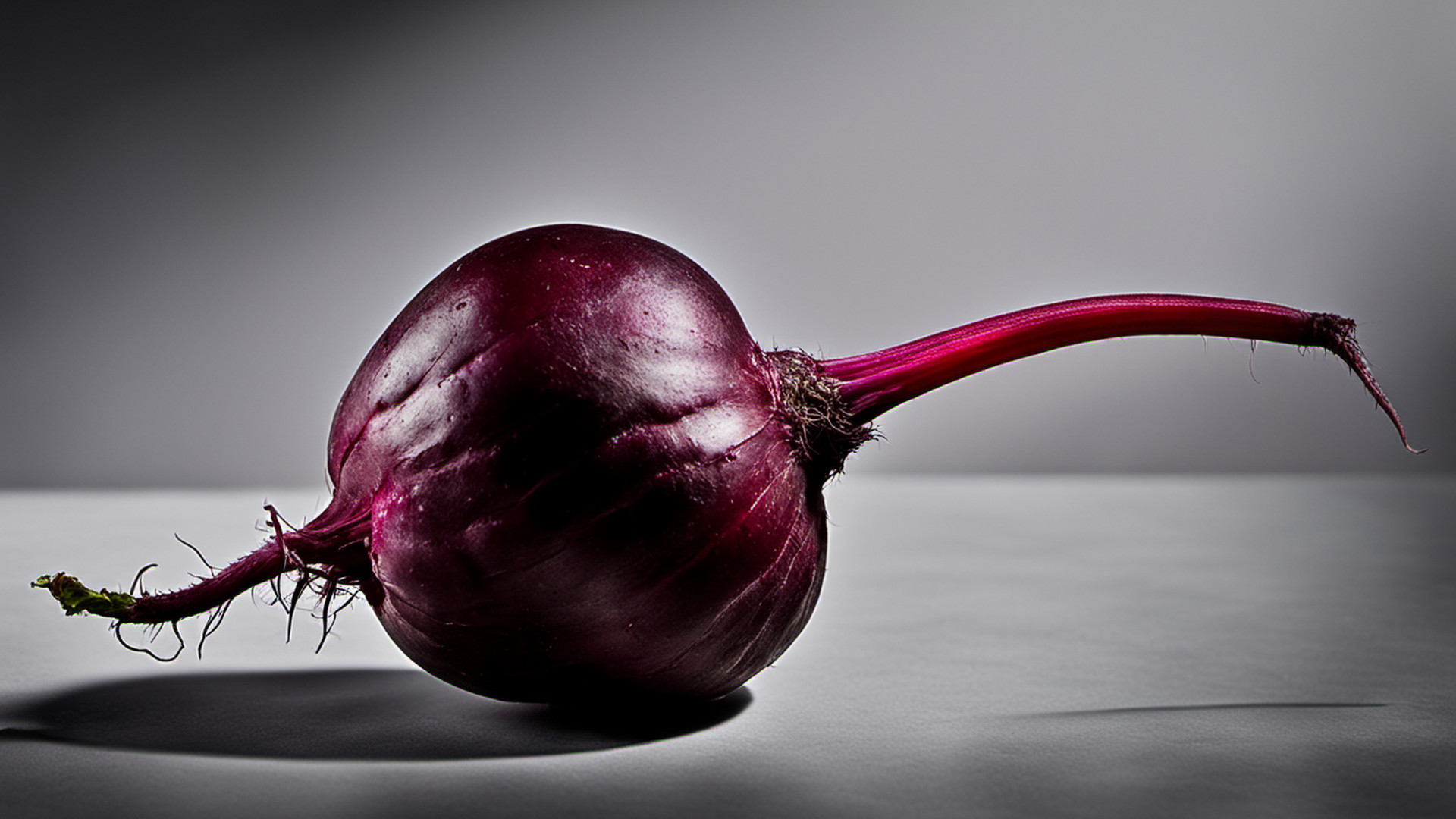 Generated single dark red beet