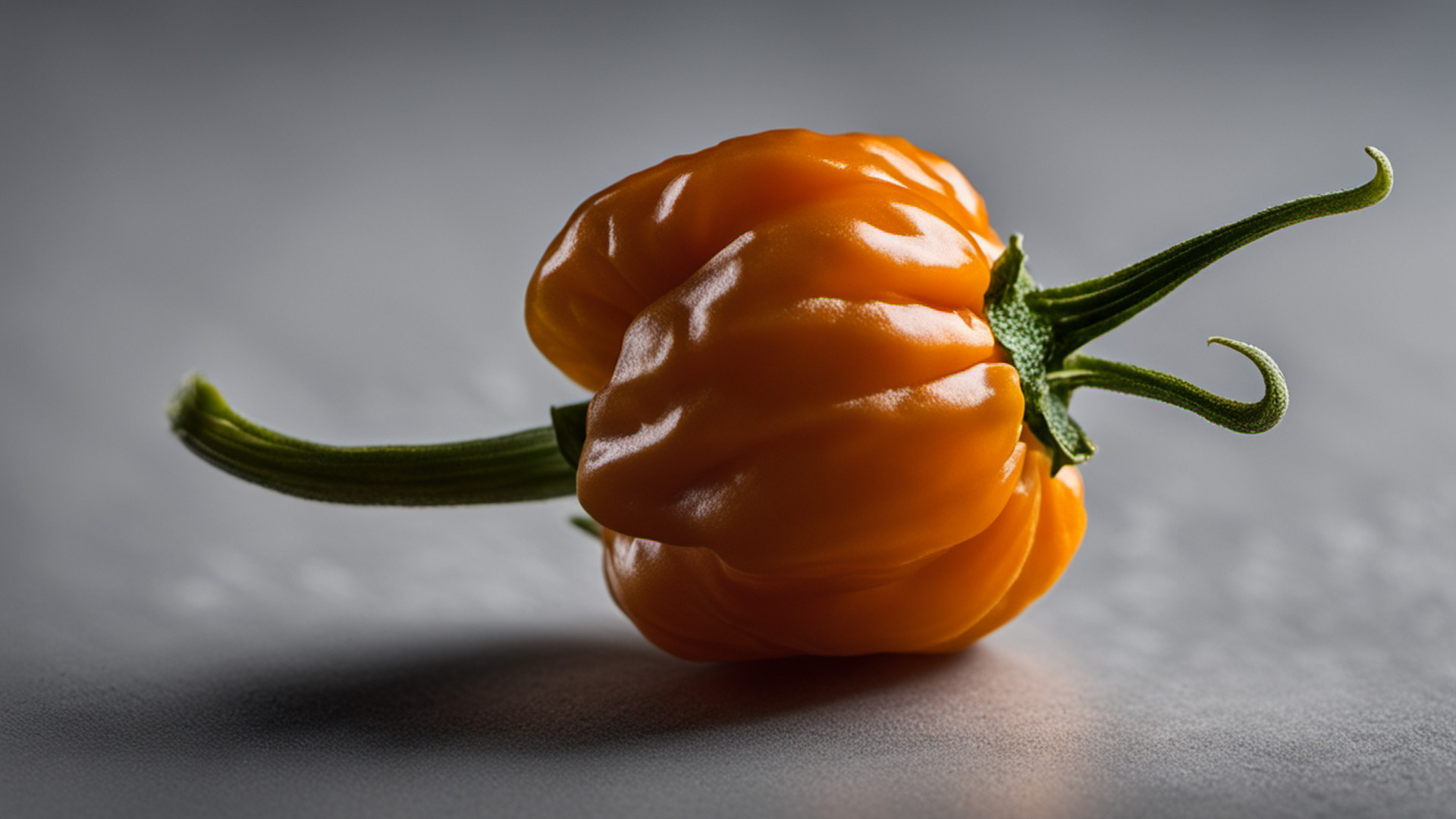 Generated whole ripe orange habanero