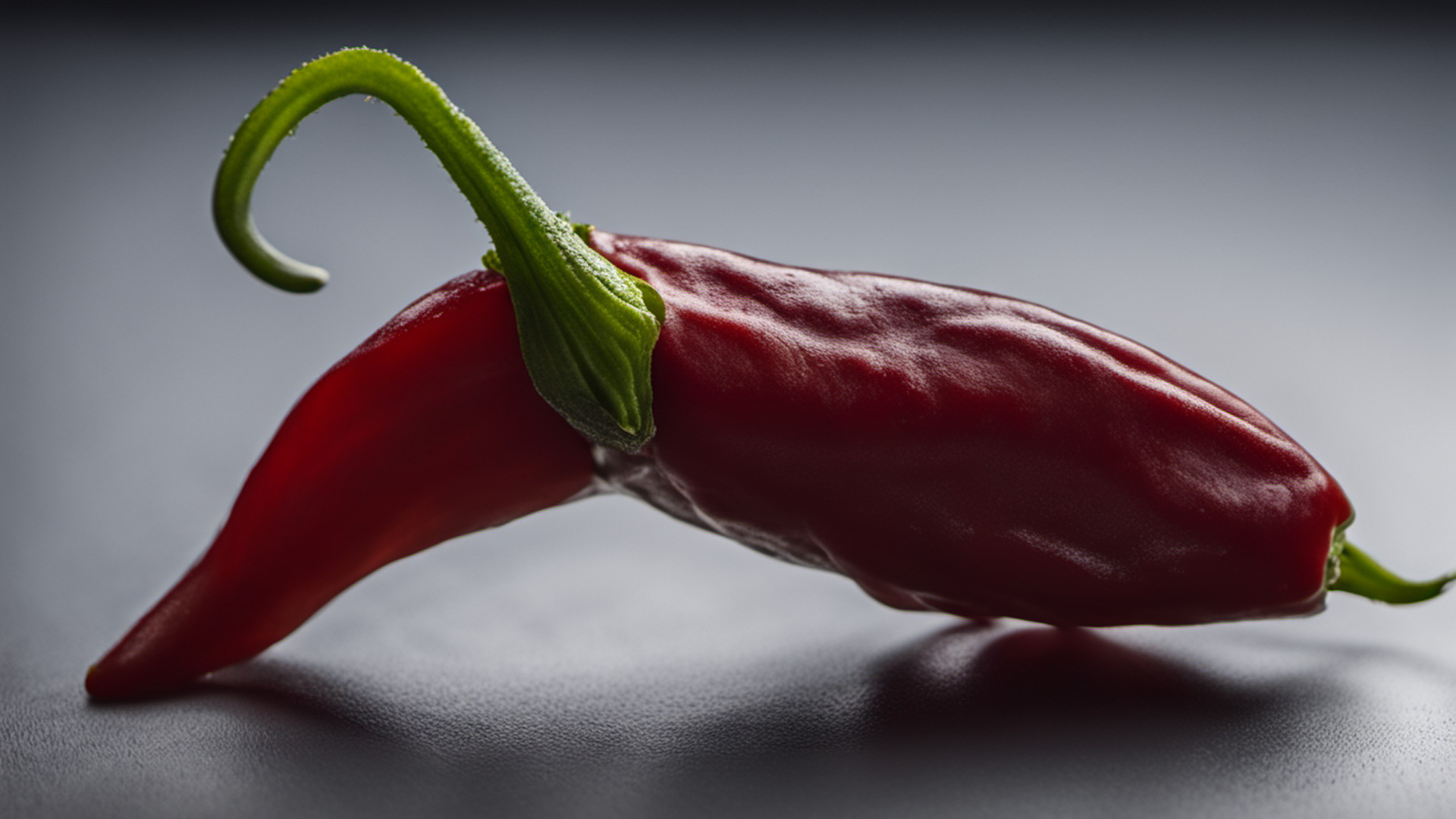 Generated whole ripe red chile pepper