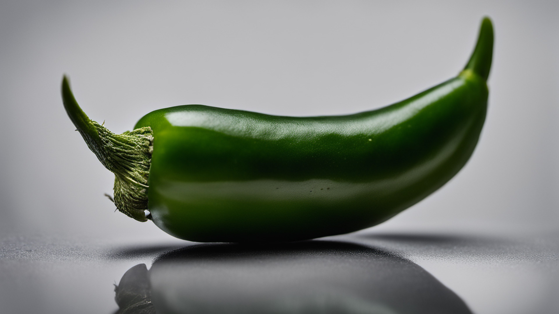 Generated whole ripe green jalapeño