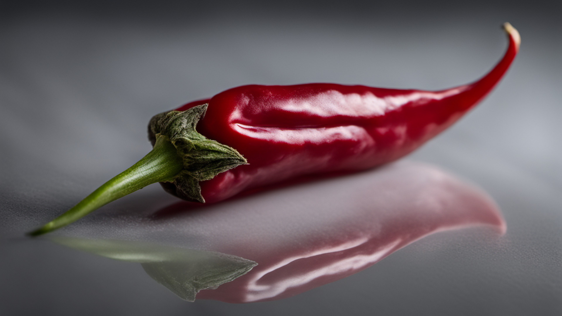 Generated whole ripe red chile pepper